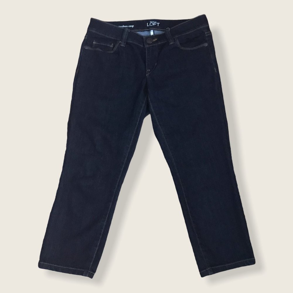 Ann Taylor LOFT Modern Crop Stretch Jeans Capri